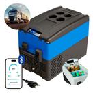 Geladeira Portátil P/Viagens 31 Litros Quadrivolt 12v/24v/110v/220v Resfriar Cinza C/Bluetooth