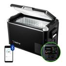 Geladeira Portátil Resfriar 45 Litros Digital Quadrivolt 12v 24v 110v 220v com Bluetooth App