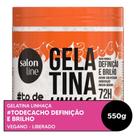 Gelatina Capilar Salon Line todecacho Linhaça Definição e Brilho 550g Gelatina Salon Line Linhaça todecacho 550g