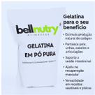 Gelatina Colageno Sem Sabor Pura E Incolor 500g Bellnutry alimentos