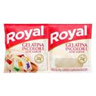 Gelatina em Pó Royal Sem Sabor Incolor 24g Display com 48 Unidades