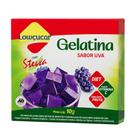 Gelatina Lowçucar Plus com Stevia Sabor Uva 10g