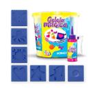 Geleia Mágica Colorida Balde Slime + Moldes Acrilex Art Kids