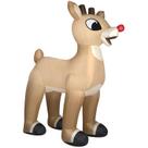 Gemmy Giant inflável de Natal Rudolph The Red Nosed Reindeer Gemmy Giant inflável de Natal Rudolph The Red Nosed Reindeer
