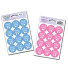 Gender Reveal Party Supplies Team Stickers Beistle 2 Sheets