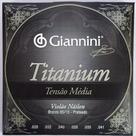 Genwtm - encord. violao titaniun 85/15 prateado t.m - Giannini Genwtm - encord. violao titaniun 85/15 prateado t.m - Giannini