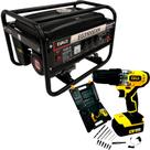Gerador Energia 3,1 KVA + Parafusadeira EVALD 12V