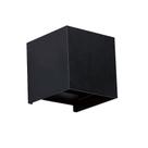Germany arandela free led 6w 3000k quadrado preto ip65