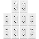 GFCI Outlets ELECTECK 20A, pacote com 10 unidades, não resistente a violações, branco