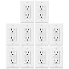 GFCI Outlets ELECTECK, pacote com 10 ampères, não resistente a violações