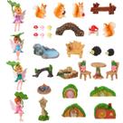 GGSTDDUP Conjunto de 32 Acessórios em Resina para Jardim de Fadas em Miniatura