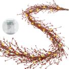 Ghrdopy artificial Berry Garland de 6 pés com luzes para férias