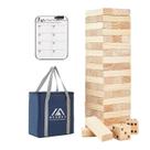 Giant Tumble Tower Megwoz de 1,3 m de madeira com dados e placar 57 unidades
