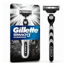 Gillette mach3 aparelho de barbear carbono