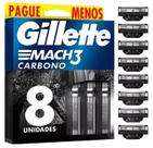 Gillette Mach3 Carnobo Carga De Barbeador - Leve 8 Pague 6