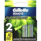 Gillette Mach3 Sensitive 2 Unidades Carga Para Aparelho De Barbear