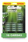 Gillette Mach3 Sensitive Carga Para Aparelho De Barbear Com Aloe 16 Unidades Gillette Mach3 Sensitive Carga Para Aparelho De Barbear Com Aloe 16 Unidades