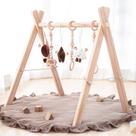 Ginásio Infantil de Madeira Razee com 6 Brinquedos Sensoriais Suspensos