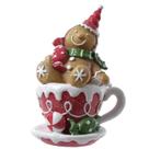GINGERBREAD XÍCARA VERMELHO E VERDE - 18cm GINGERBREAD XÍCARA VERMELHO E VERDE - 18cm