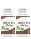 Ginseng Ginkgo Biloba kit 2 Potes x 120 Cápsulas total 240 cápsulas