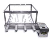 Gira Grill Inox 4 Espetos para Churrasqueira Gira Grill Inox 4 Espetos para Churrasqueira