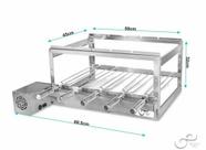 Gira Grill Inox 5 Espetos para Churrasqueira