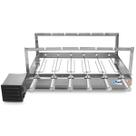 Gira Grill Inox 6 Espetos para Churrasqueira Bivolt Pratic
