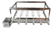 Gira Grill Inox 6 Espetos para Churrasqueiras de Alvenaria e Prémoldadas INFINITYGRIll