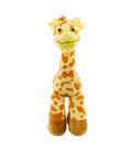 Girafa Amarela Em Pé 34cm Pelúcia