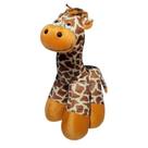 Girafa de Pelúcia Safári Caramelo 32 Cm Antialérgica