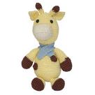 Girafa Joca de Cachecol Azul Amigurumi Crochê Quarto Bebê Infantil Menino