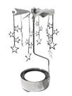 Girandola carrossel decorativa estrela prata