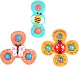 Giroscópio Toy Spinner Para Bebê, Ventosa Spinner Brinquedos giratórios de Banho para bebê e criança Giroscópio Toy Spinner Para Bebê, Ventosa Spinner Brinquedos giratórios de Banho para bebê e criança