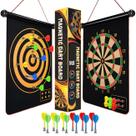 Givevan Magnetic Dart Board para crianças com 12 dardos de 6 a 16 anos Givevan Magnetic Dart Board para crianças com 12 dardos de 6 a 16 anos