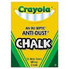 Giz Crayola Anti-Pó Branco 24 Unidades Giz Crayola Anti-Pó Branco 24 Unidades