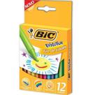 Giz de Cera BIC Evolution Extra Limpo 12 Cores