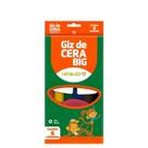 Giz de Cera Big 6 Cores Grosso Leo e Leo