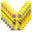 Giz de cera curto escolar Acrilex com 15 cores kit com 12 cx