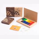 Giz de cera de abelha bloco kit com 12 cores sortidas Giz de cera de abelha bloco kit com 12 cores sortidas
