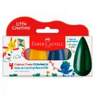 Giz de Cera Ergonômicos Pião 4 Cores - Faber-Castell Giz de Cera Ergonômicos Pião 4 Cores - Faber-Castell