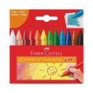 Giz de Cera Escolar Jumbo Gizão 12 Cores Faber-Castell