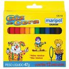 Giz de Cera Fino 12 Cores - Maripel Giz de Cera Fino 12 Cores - Maripel