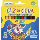 Giz de Cera Fino 12 Cores PCT.C/12