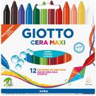 Giz de Cera Fino Giotto Maxi 12 Cores PCT.C/12