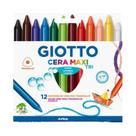 Giz De Cera Giotto Grosso 12 Cores Jumbo Gizão Lavável Giz De Cera Giotto Grosso 12 Cores Jumbo Gizão Lavável
