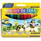 Giz de Cera Gizão 12 Cores BIG GIZ Caixa com 12 Giz de Cera Gizão 12 Cores BIG GIZ Caixa com 12