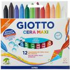 Giz de Cera Gizão Giotto Maxi 12 Cores - Pacote com 12