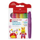 Giz de Cera Jumbo Supermacios 6 Cores Neon FABER-CASTELL