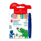 Giz de cera Little Creatives Jumbo básicos com 6 cores 224006 - Faber-Castell Giz de cera Little Creatives Jumbo básicos com 6 cores 224006 - Faber-Castell