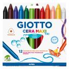 Giz de Cera Maxi Triangular 12 Cores Giotto